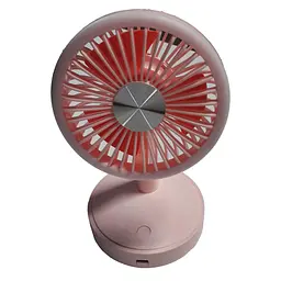 Портативний мінівентилятор Table Mini Fan Рожевий - мініатюра 3