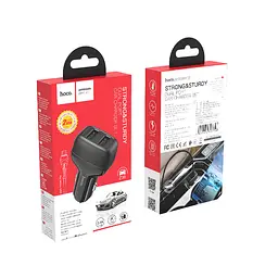 Адаптер автомобільний HOCO Micro USB Cable Leader Z36 чорний - мініатюра 2
