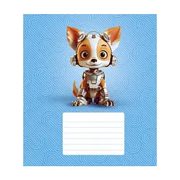 Зошит Школярик Robot animals 12 аркушів клітинка (012-3331K), в асортименті