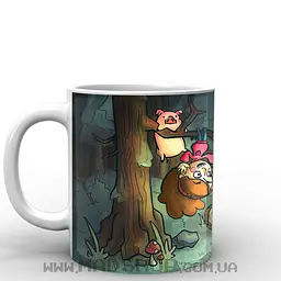 Кухоль GeekLand Gravity Falls wood 330 мл білий - мініатюра 2