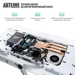 Моноблок Artline Business F27 21.5 FHD IPS, Intel Core i3-14100, 16 GB, 480 SSD, Intel Graphics, DOS, White (F27v16w) - мініатюра 5