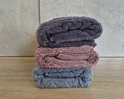Набір турецьких махрових рушників Cestepe MicroCotton Premium 3 штуки 50x90 Ucgen 2 щільність 600 г/м2 - мініатюра 5