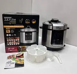 Мультиварка-скороварка Zepline ZP-125 з функцією йогуртниці, 29 програм, 3000 Вт, 7 л