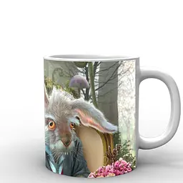 Кухоль GeekLand Аліса в країні чудес Alice in Wonderland березневий заєць AW.02.004 330 мл білий - мініатюра 3