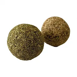 Іграшка для котів Croci Euphoria Ball куля з котячої м'яти та сріблястої лози 2 шт