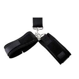 БДСМ набір Fetish Addict Gag Ball With Hand Cuff (чорний) - мініатюра 4