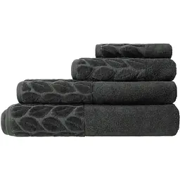 Рушник махровий Soho Leaves 90х150 см Dark Gray (90*150 Leaves Dark Gray) - мініатюра 3