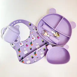 Набір дитячого посуду Ведмедики BPR img_e5448 ведмедик залізо Y2 Pastel Lilac