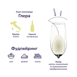Вино ігристе Santero Prosecco Villa Jolanda Spumante, біле, екстра-сухе, 11,5%, 0,75 л (5406) - мініатюра 2