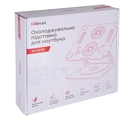 Охолоджувальна підставка для ноутбука 16 дюймів HiSmart SXLS111B 2xFan - мініатюра 7