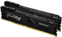Пам'ять ПК Kingston DDR4 32GB KIT (16GBx2) 3200 Fury Beast Black - мініатюра 3