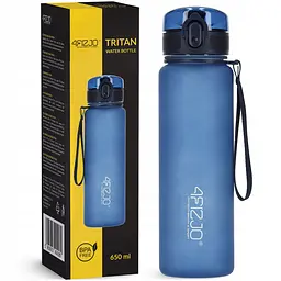 Пляшка для води спортивна 4FIZJO 650 мл Blue (P-5905973403740) - мініатюра 1