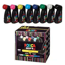 Набір маркерів Uni Posca 3-19 мм 8 шт. (PCM-22/8C) - мініатюра 2
