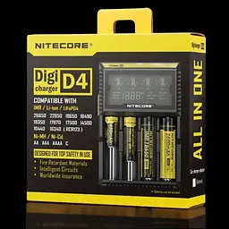 Універсальний зарядний пристрій Nitecore D4 на 4 канали для акумуляторів - мініатюра 8