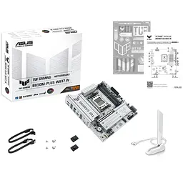 Материнська плата ASUS TUF GAMING B850M-PLUS WIFI7 WHITE (TUF GAMING B850M-PLUS WIFI7 W) (Socket AM5, AMD B850, Micro-ATX) - мініатюра 7