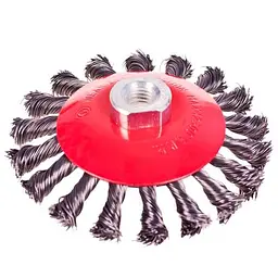 Щітка конусна Alloid Building Tools WB-40125 кручений дріт 125 мм (WB-40125) - мініатюра 2