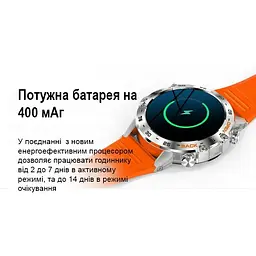Смарт-годинник Uwatch Smart Delta K52 Black 2 ремінці (3138) - мініатюра 3