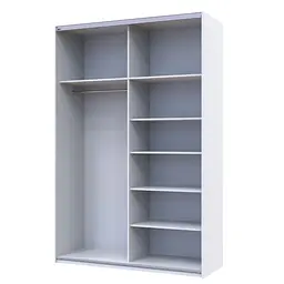 Шафа-купе Doros G-Caiser 2 дзеркала/3 частини 160х60х240 см Білий (42002102) - мініатюра 2
