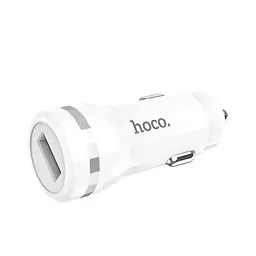 Автомобільний зарядний пристрій Hoco Z27 2 USB White + USB Cable Type-C - мініатюра 3