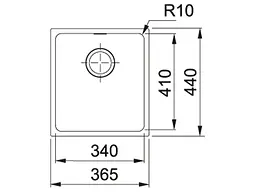 Кухонна мийка Franke Sirius SID 110-34 Чорний (144.0649.548) - мініатюра 2