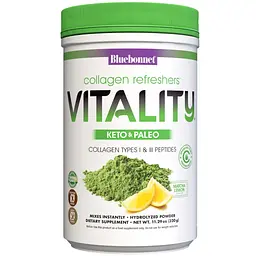 Колаген Сила бадьорості та енергії Bluebonnet Nutrition Collagen Refreshers Vitality Type I & III лимон-матча 320 г