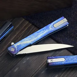 Нож Ocaso Solstice, Anodized titanium, Satin (10DBS) - миниатюра 6