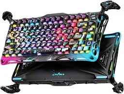 Клавіатура GravaStar Mercury V75 Pro 80keys Magnetic Jade Gaming 8K USB-A RGB Neon Graffiti (GSV75PRO_U_CG_BLK) - мініатюра 6