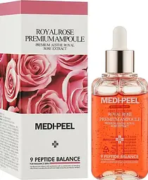 Есенція антивікова з трояндою 100 мл Medi Peel Luxury Royal Rose Ampoule - мініатюра 2