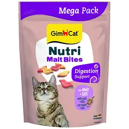 Вітаміни GimCat NUTRI MALT BITES для дорослих котів для виведення грудочок шерсті з мальтом 425 г