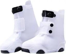 Бахіли на взуття Kidigo дитячі ПВХ H003 XL 32-33 White (17572)