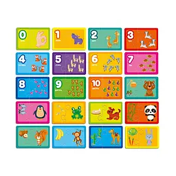 Пазли дитячі картонні Vladi Toys Знайди пару/Рахуємо до 10/Хто що їсть? 20 елем. (IP-177-P-628) - мініатюра 3