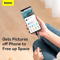 Перехідник Baseus Ingenuity Series Mini OTG Adaptor Type-C to USB-A 3.1 швидкість 10Gbps - мініатюра 10