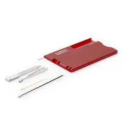 Ніж Victorinox Swisscard 82х54х4мм,10функ,черв.прозор - мініатюра 3