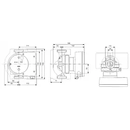 Циркуляційний насос Grundfos Magna1 25-80 180 (99221213) - мініатюра 2