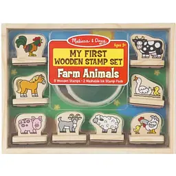 Набор для творчества Melissa & Doug Штампы Животные на ферме (MD12390)