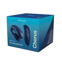 Смарт-вібратор для пар We-Vibe Chorus Cosmic Blue, сенсорне керування вібраціями стисненням пульта - мініатюра 9