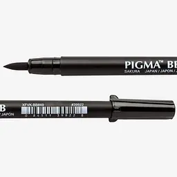 Лінер-ручка Sakura PIGMA PEN Brush BB, чорний - мініатюра 3