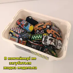 Комплект іграшкових машинок Cool Car Set з інерційним механізмом в боксі-контейнері з ручкою 30 шт. - мініатюра 9