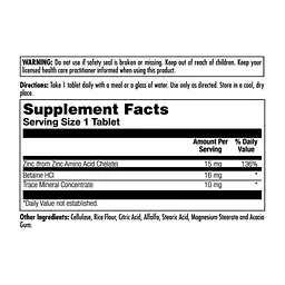 Zinc 15+ Chelated KAL 100 пігулок - мініатюра 2