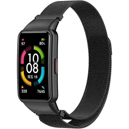 Ремінець DK для Honor Band 6 / 7 Metal Milanese Loop Magnetic (012956) (black)