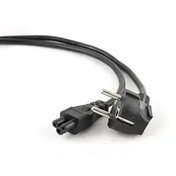 Кабель живлення від мережі PC-186, чорний, 1 м, Cablexpert, CEE 7/7 - IEC C5, 3x0.75 мм² (PC-186-ML12-1M)