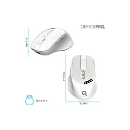 Мишка OfficePro M520W Wireless/Bluetooth White (M520W) - мініатюра 12
