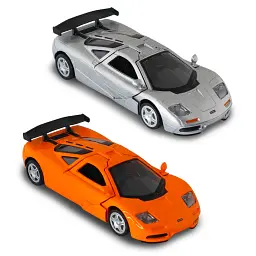 Автомодель - MCLAREN F1 1992 (сірий, помаранчевий) - мініатюра 10