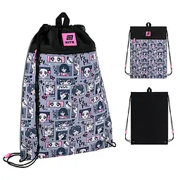 Сумка для взуття Kite 601M Anime Girl мішок для змінного взуття (K25-601M-9)