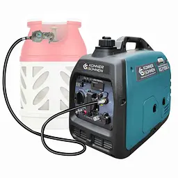 Konner & Sohnen Генератор газо-бензиновий інверторний KS 2100IGS, 230В, 2.0кВт, електростартер, 19кг