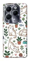 TPU чохол Demsky Cats pattern для Infinix Hot 40