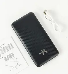 Зовнішній акумулятор - додаткова батарея PowerX K521 10000 mAh чорна - мініатюра 2