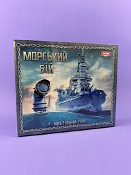 Настільна гра "Морський бій", стратегія для 2 гравців, з кораблями, мінами та маркерами поранень, у коробці 0789ATS