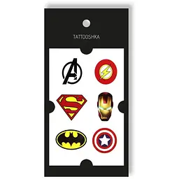 Тату Tattooshka Значки супергерої X-204 (5805800010465) shop (5805800010465)
