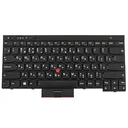 Клавіатура для ноутбука LENOVO (Thinkpad: T430, T430i, T430S, T530, T530I, X230, X230i, X230S) rus, black - мініатюра 2